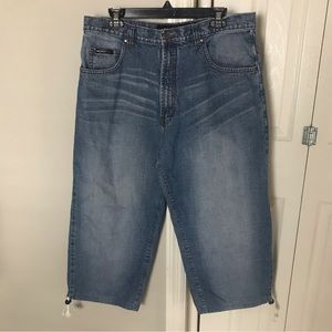 ICE City baggy cropped drawstring legs jeans size 36